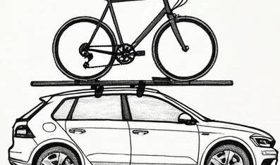 Bike no teto do carro